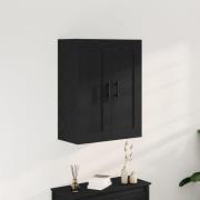 vidaXL Väggskåp svart ek 69,5x34x90 cm konstruerat trä