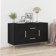 vidaXL Sideboard svart ek 100x36x60 cm konstruerat trä