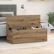 vidaXL Förvaringsbox Artisan Ek 102x35x35 cm Tillverkat av Trä