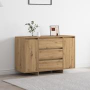 vidaXL Sideboard Artisan Ek 120x41x75 cm Konstruerat trä