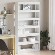 vidaXL Vit Bokhylla Vit Konstruerat trä 100 x 30 x 198 cm Hyllsystem