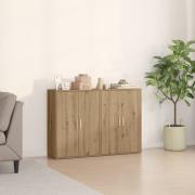 vidaXL Skåp 2 stycken Ek 60x31x84 cm Konstruerat trä