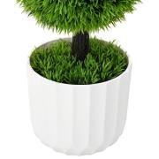 vidaXL Konstgjord Växt Topiary Tallig Gran med Kruka 24x90 cm Grön