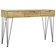 vidaXL Konsolbord 120x35x76 cm massiv teak