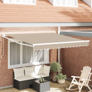 vidaXL Manuell Hopfällbar Markis Beige 300x250 cm