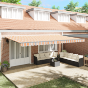 vidaXL Automatisk Utdragbar Markis Multicolour Rand 600x300 cm