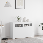 vidaXL Vit Sideboard Vit Konstruerat trä 116 x 30 x 75 cm Modern