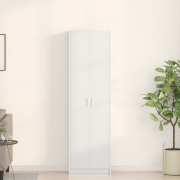 vidaXL Garderob Vit 55x25x189 cm Ingenjörsträ