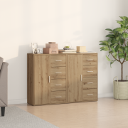 vidaXL Sideboards 2 st Artisan Ek 60x31x84 cm Konstruerat trä