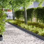 vidaXL Gräskanter 50 stycken Antracit 100x0,5x20 cm Stål