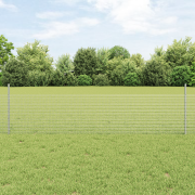 vidaXL Trädgårdsgärdset Set om 2 Galvaniserat stål 10 x 0.5 m Hållbar