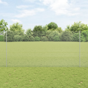 vidaXL Svetsat Trådstängsel med 44 U Stängsel Silver 1.5x50 m Stål