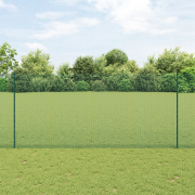 vidaXL Svetsat Trådgarn med 22 U-Poler Grön 1.4x50 m Stål