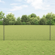 vidaXL Viktstängsel med 10 U Stänger Grå 1.2x10 m Stål
