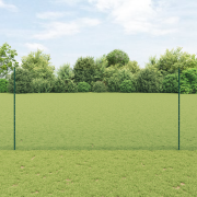vidaXL Staketstolpar 5 st U-Kanal Grön 150 cm Stål