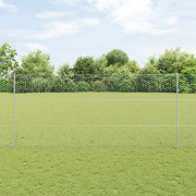 vidaXL Stängselstolpar 22 st U-Kanal 140 cm Galvaniserat stål