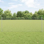 vidaXL Staketpinnar 11 st U-profil 80 cm Galvaniserat stål