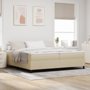 vidaXL Resårsäng ljusgrön 200x200 cm manchestertyg