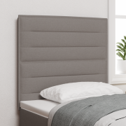 vidaXL Sänggavel Linjer Design Taupe 80 cm Tyg