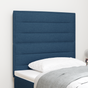 vidaXL Sänggavel Linjer Design Blå 100 cm Tyg