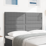 vidaXL Sänggavel enkel design ljusgrå 160 cm manchestertyg