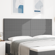 vidaXL Huvudgavel Enkel Design Ljusgrå 200 cm Corduroy Tyg