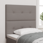 vidaXL Sänggavel Med Knapptufting Taupe 90 cm Tyg