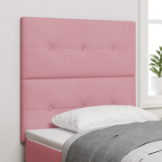 vidaXL Sänggavel med knappar rosa 90 cm sammet