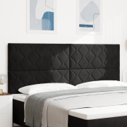 vidaXL Sänggavel i svart sammet med diamantblockdesign - 200cm
