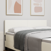 vidaXL LED Sänggavel Enkel Design Grädde 80 cm Corduroy Tyg