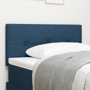 vidaXL LED Sänggavel med knappar blå 80 cm tyg