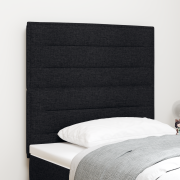 vidaXL LED Huvudgavel Linje Design Svart 100 cm Tyg