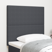 vidaXL LED-sänggavel Mörkgrå 90 cm Sammet