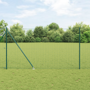 vidaXL Staketstolpar med Spik 52 st Ø32 mm 170 cm Galvaniserat Stål
