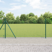 vidaXL Stängselstolpar med basplattor 52 st Ø32mm 90cm Galvaniserat st...