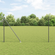 vidaXL Euro Stängsel med 7 Pålito Stänger 1.6x10 m Galvaniserat Stål G...