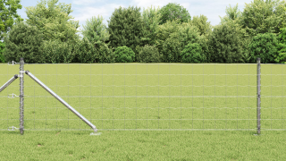 vidaXL Euro Fence med 13 spikposter 0.4x50 m galvaniserat stål