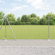 vidaXL Eurostängsel med 13 Flangerade Stänger 1,2x25 m Galvaniserat St...