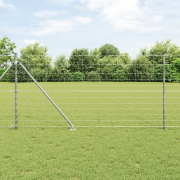 vidaXL Fältstaket 1.2x25 m Galvaniserat Stål