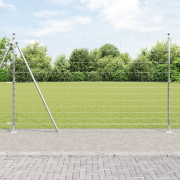 vidaXL Fältstängsel 1.5x50 m Galvaniserat Stål