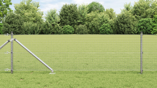 vidaXL Svetsat Trådstängsel med 13 Spikposter 0.4x50 m Galvaniserat St...