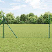 vidaXL Hexagonstaket Grön 1.2x10 m Stål