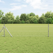 vidaXL Hexagon Fence 0.8x25 m Galvaniserat Stål