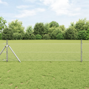 vidaXL Hexagonstängsel 0,6x50 m Galvaniserad stål