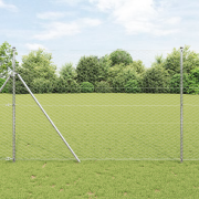 vidaXL Hexagon Staket 1.5x100 m Galvaniserad Stål