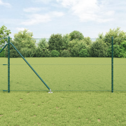 vidaXL Hexagon Stängsel Grön 1x10 m Stål