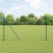 vidaXL Hexagonstängsel Grön 1.6x25 m Stål