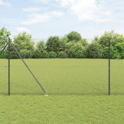 vidaXL Hexagon Stängsel Grå 1.6x10 m Stål