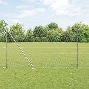 vidaXL Hexagon Stängsel 1.5x10 m Galvaniserad Stål