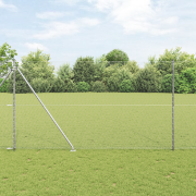 vidaXL Hexagonstängsel 1,6x100 m Galvaniserat stål